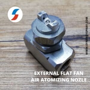 External Mixture Flat Fan Air Atomizing Spray Nozzle